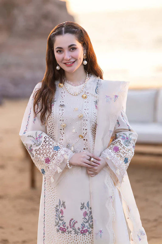 Chikenkari Qalamkar Embroidered Lawn Three Piece VL836