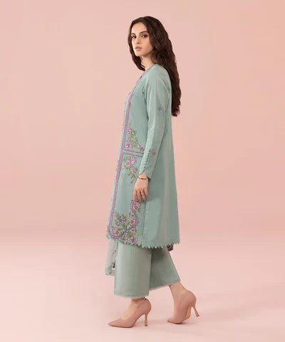 Sapphire, unstitched 3 piece embroidered Lawn suit. VL630