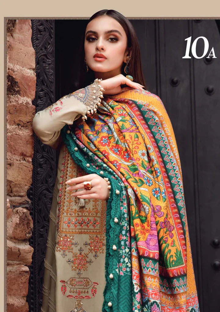 VL318 3PC Dhanak suit with Printed Wool Shawll