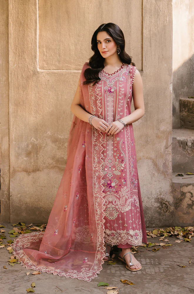 Hussain Rehar - Winter 3PC Dhanak Embroidered Suit - VL1194