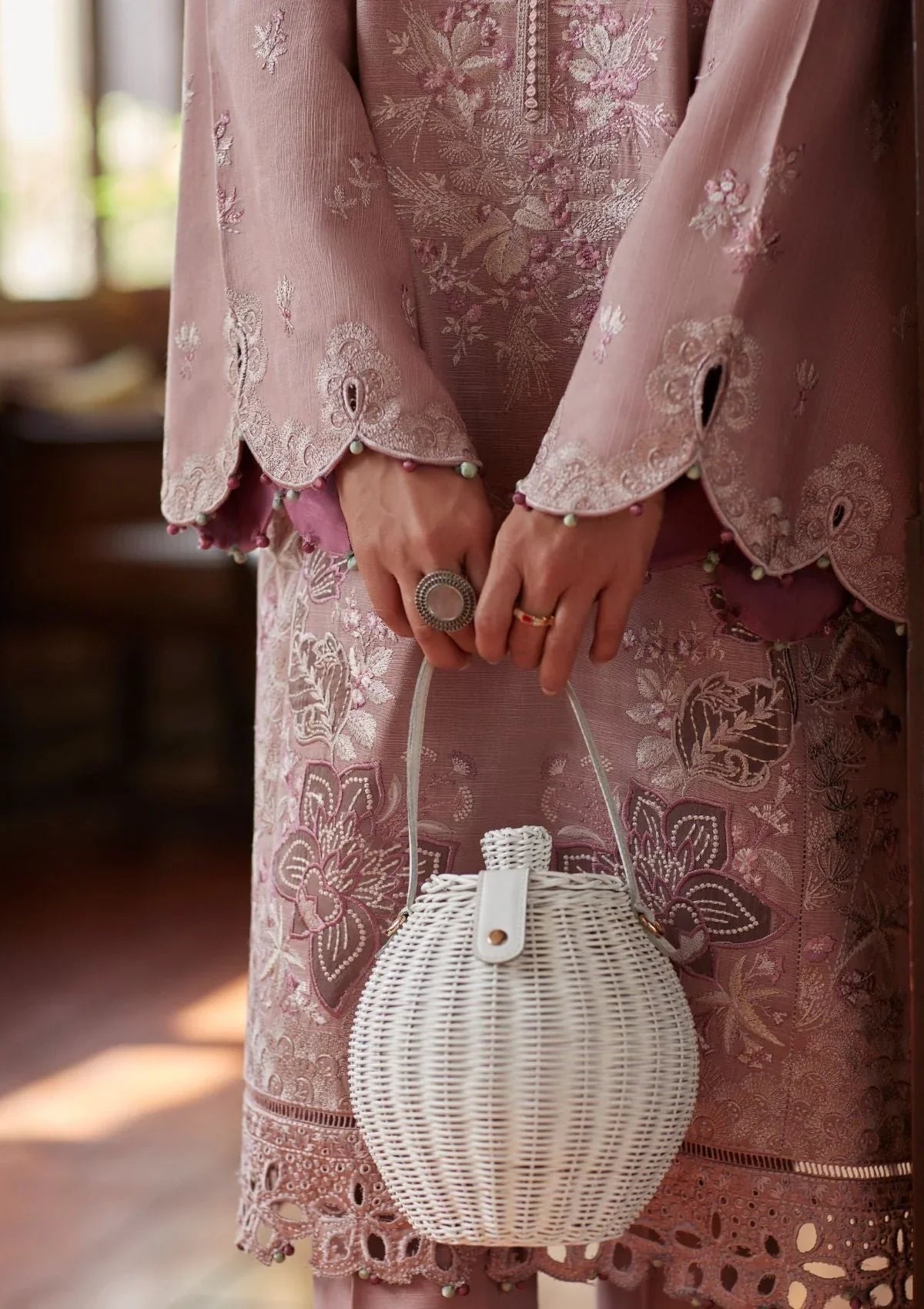 Zaha, unstitched 3 piece embroidered summer suit VL887