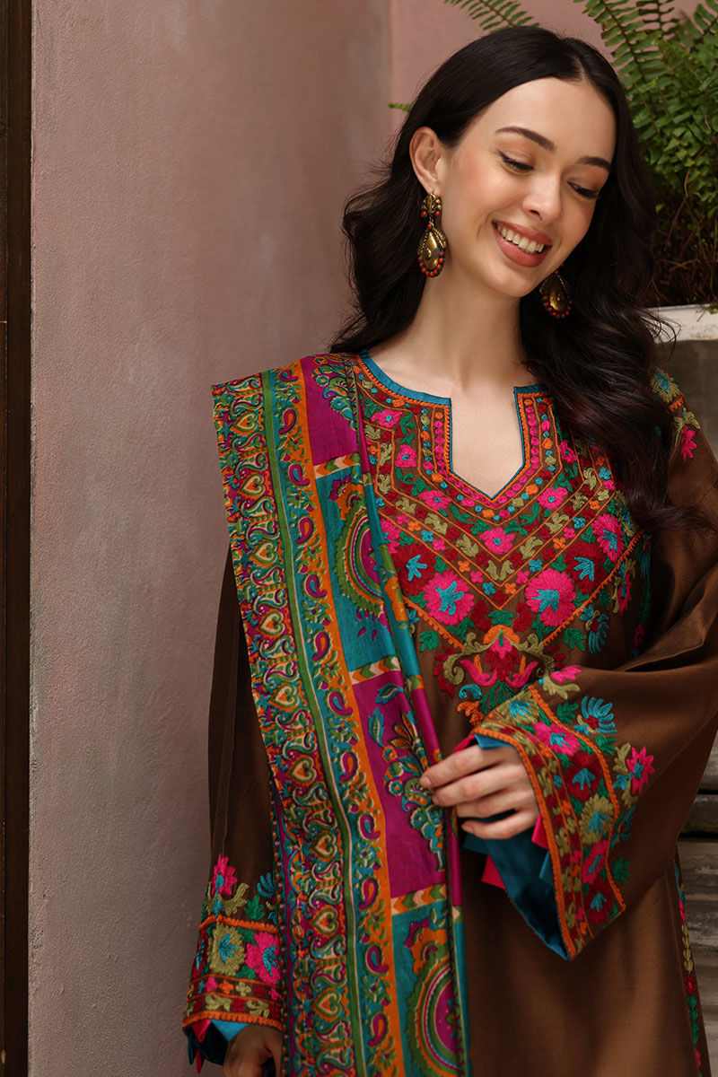 Sapphire - Dhanak 3 Piece Embroidered Dress - VL1147