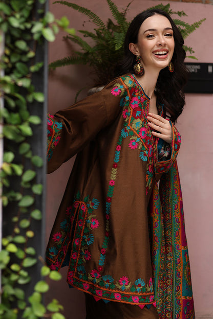 Sapphire - Dhanak 3 Piece Embroidered Dress - VL1147