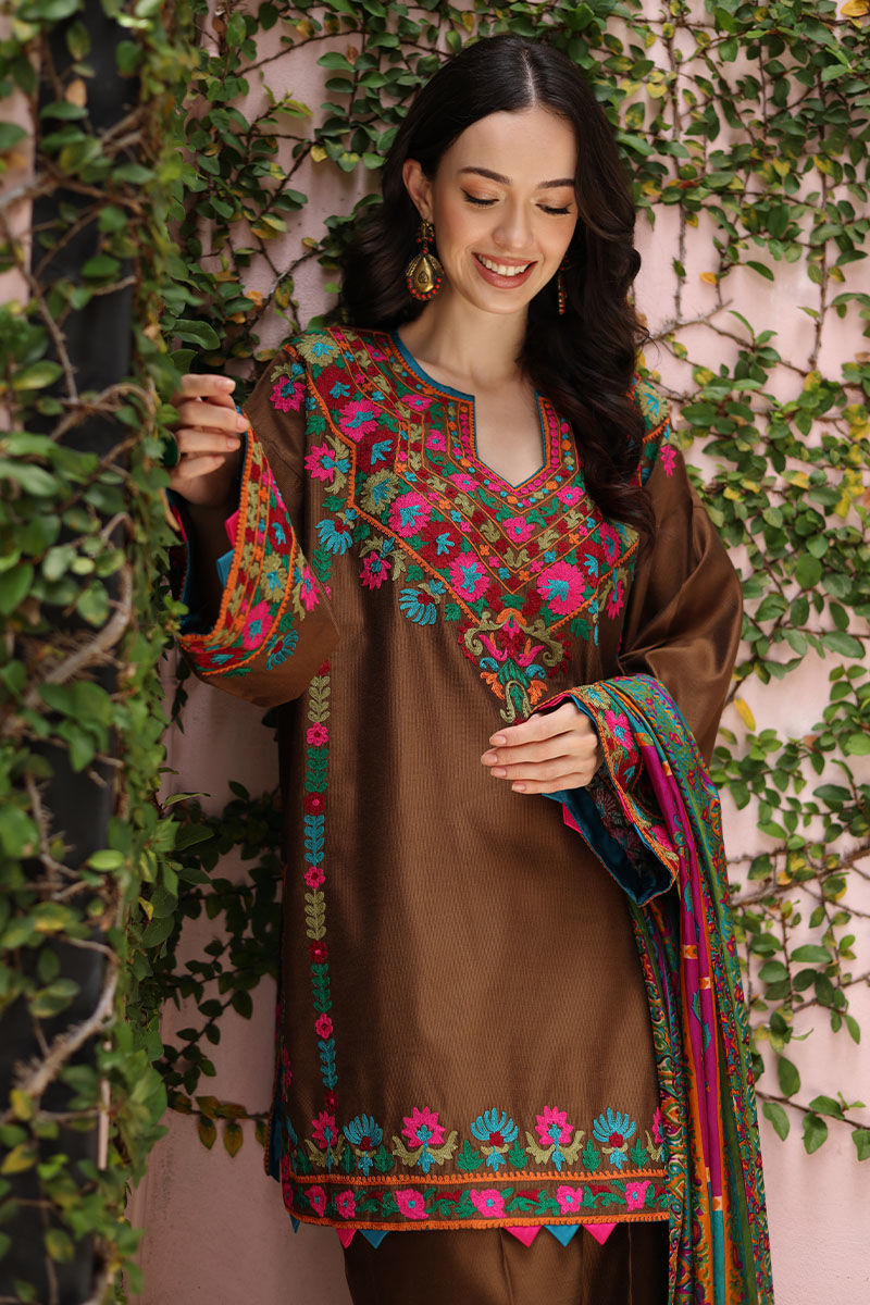 Sapphire - Dhanak 3 Piece Embroidered Dress - VL1147