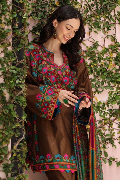 Sapphire - Dhanak 3 Piece Embroidered Dress - VL1147