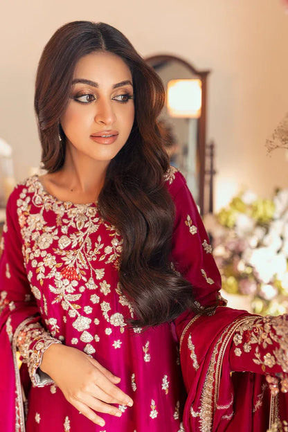 SUNNiA MANAHiL - 3pc Heavy Embroidered Lawn Stuff - VL1043