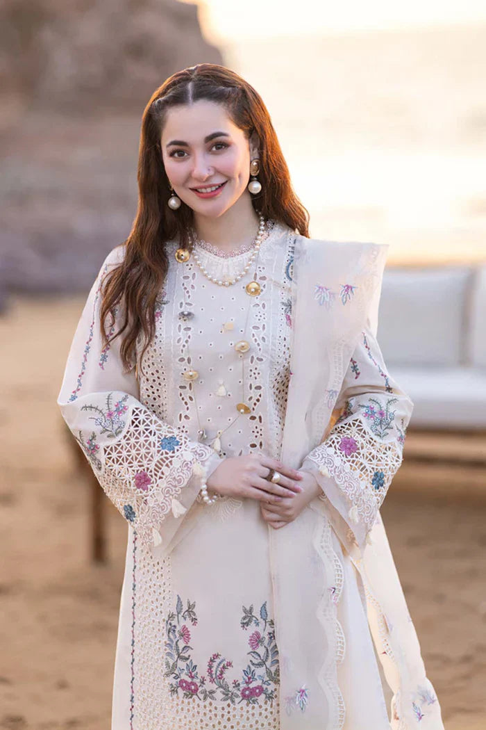 Chikenkari Qalamkar Embroidered Lawn Three Piece VL836
