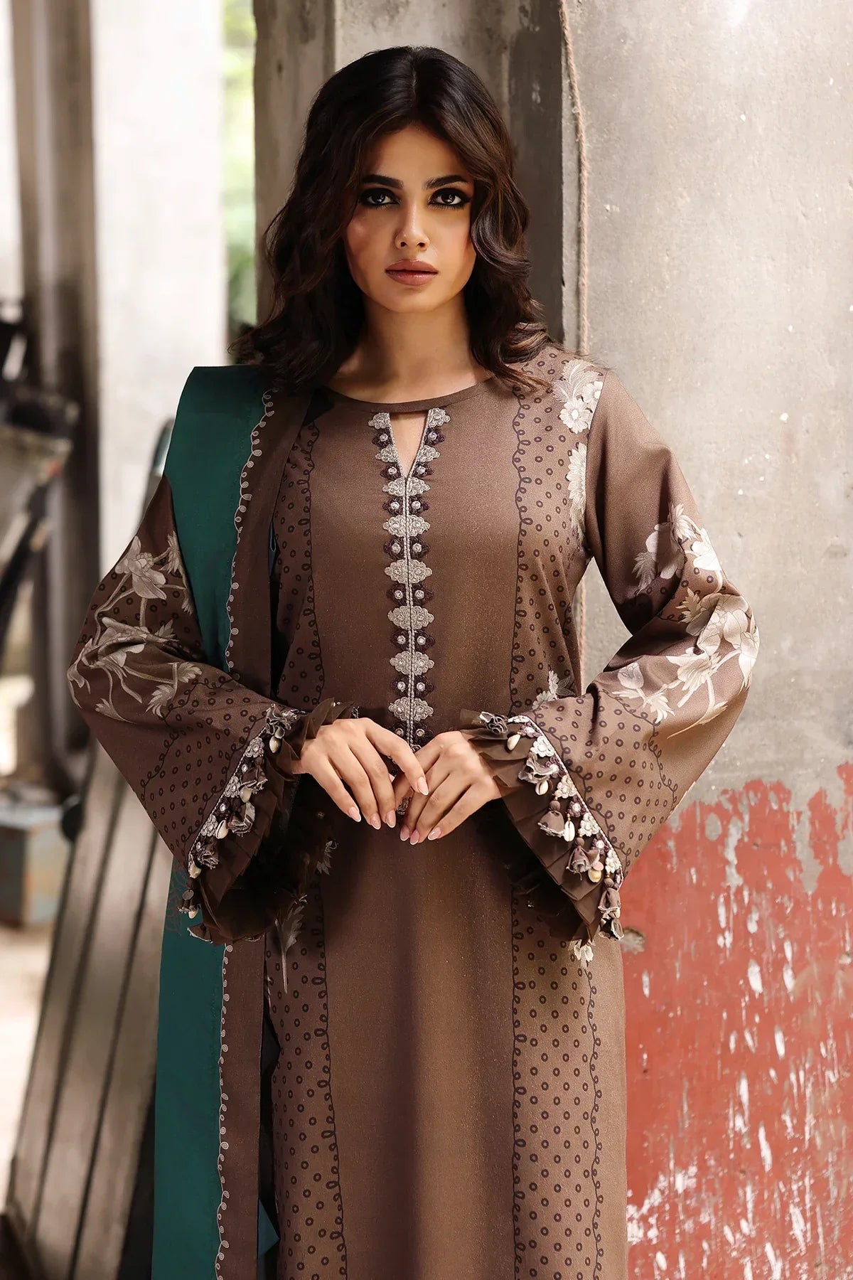 Charizma - Winter 3PC Karandi Digital Print Dress - VL1212