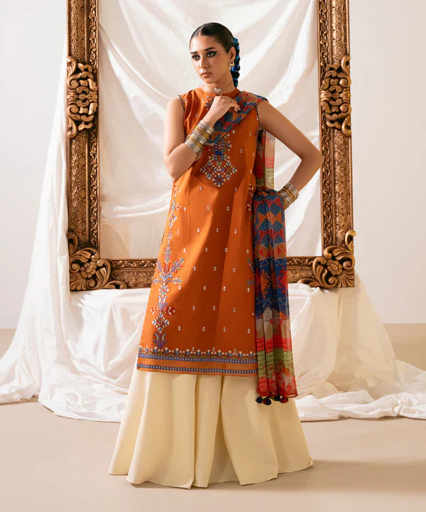 Sapphire - Dhanak 3 Piece Embroidered Dress - VL1175