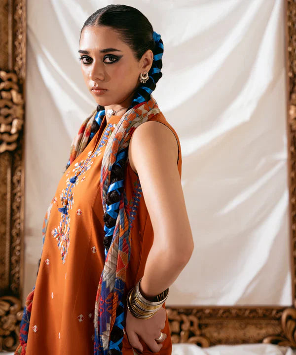 Sapphire - Dhanak 3 Piece Embroidered Dress - VL1175