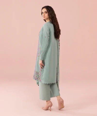 Sapphire, unstitched 3 piece embroidered Lawn suit. VL630