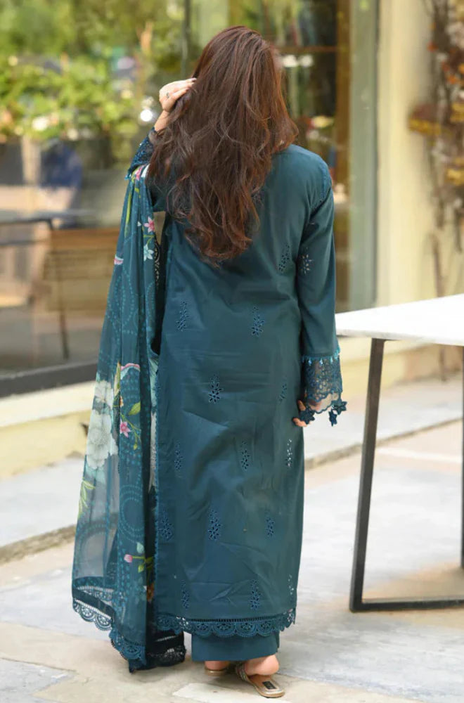 Mushq - 3PC Lawn ChickenKari Embroidered Suit - VL1047