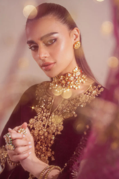 Barouqe Micro Velvet 9000 Festive 3 Piece Dress - VL979