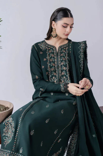 Asim Jofa - Winter 3PC Dhanak Embroidered Suit - VL1157