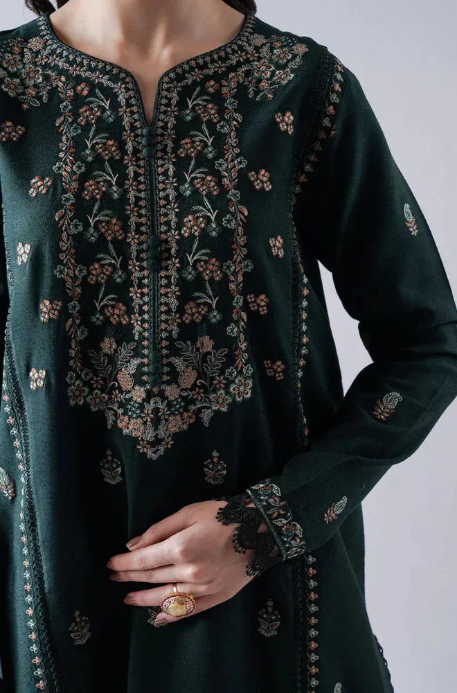 Asim Jofa - Winter 3PC Dhanak Embroidered Suit - VL1157