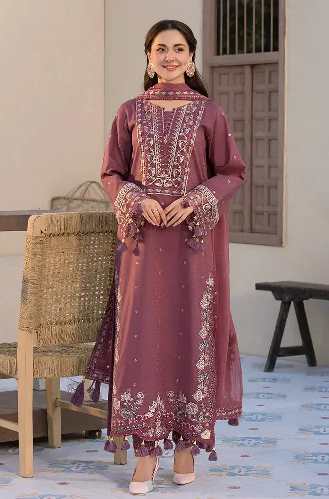 Jade - Winter 3PC Dhanak Embroidered Suit - VL1104