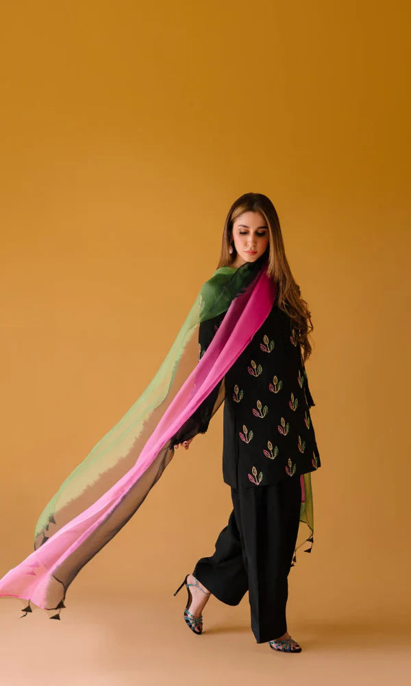 Tasawur - Khaddar 3 Piece Embroidered Dress - VL1206