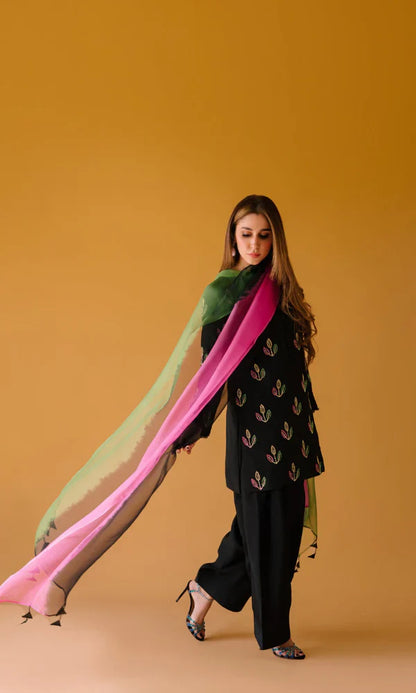 Tasawur - Khaddar 3 Piece Embroidered Dress - VL1206