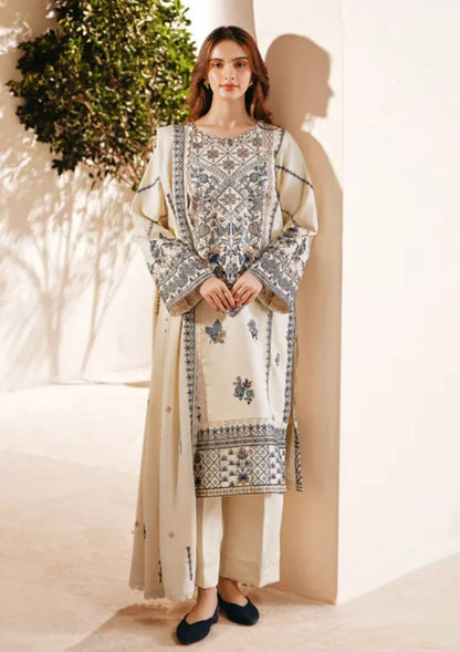 Jazmin - Winter 3PC Dhanak Embroidered Suit - VL1135