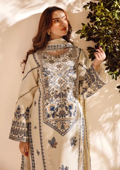 Jazmin - Winter 3PC Dhanak Embroidered Suit - VL1135