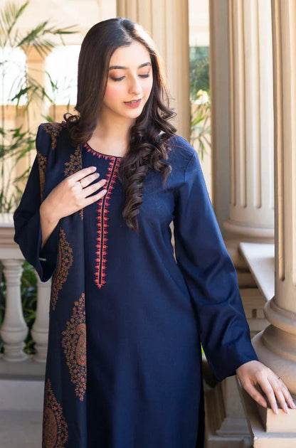 Asling - Winter 3PC Dhanak Embroidered Suit - VL1109
