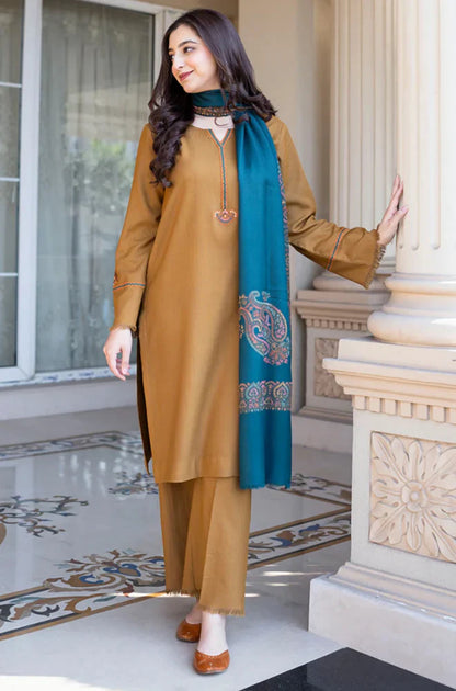 Asling - Winter 3PC Dhanak Embroidered Suit - VL1108