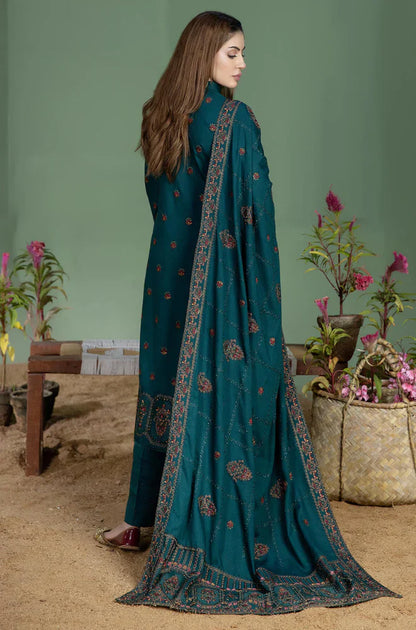 Mohagni - Winter 3PC Dhanak Embroidered Suit - VL1101