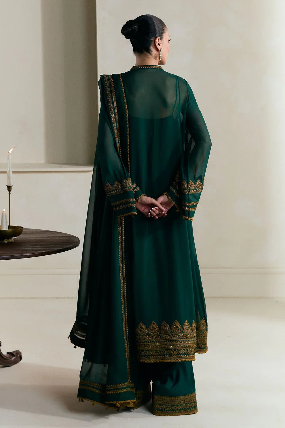 ZaraShahJahan - Dhanak 3 Piece Embroidered Dress - VL1204