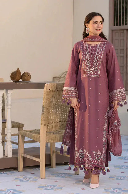 Jade - Winter 3PC Dhanak Embroidered Suit - VL1104