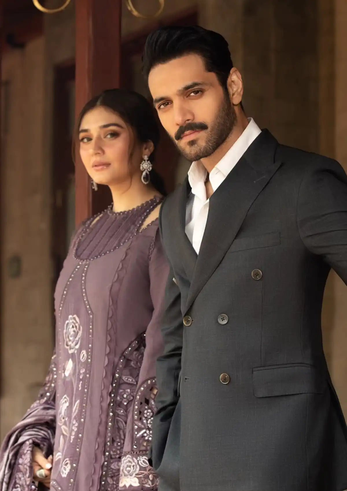 Maria B. - 3PC Dhanak Chickenkari Embroidered Suit - VL1122