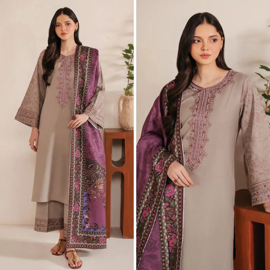 Jazmin 3 Pc Embroidered Lawn Suit - VL1010