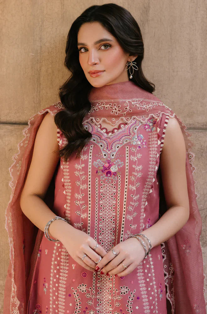 Hussain Rehar - Winter 3PC Dhanak Embroidered Suit - VL1194