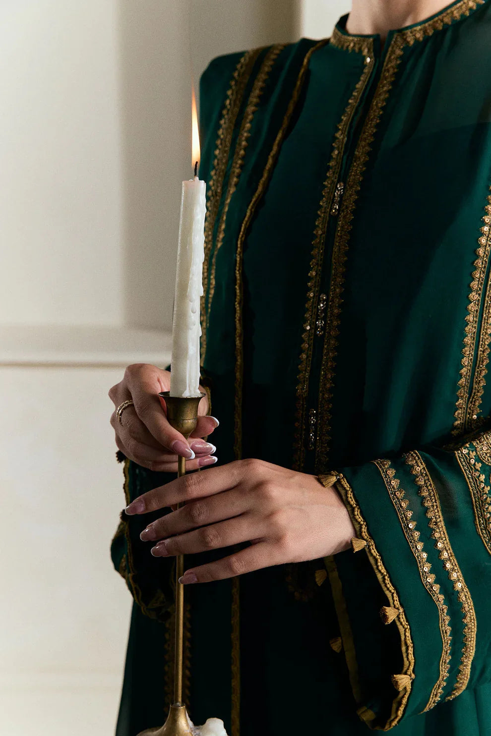 ZaraShahJahan - Dhanak 3 Piece Embroidered Dress - VL1204