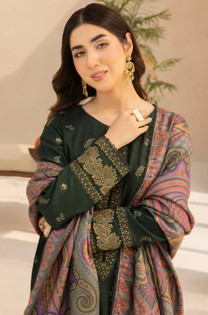 Mohagni - Winter 3PC Dhanak Embroidered Suit - VL1132