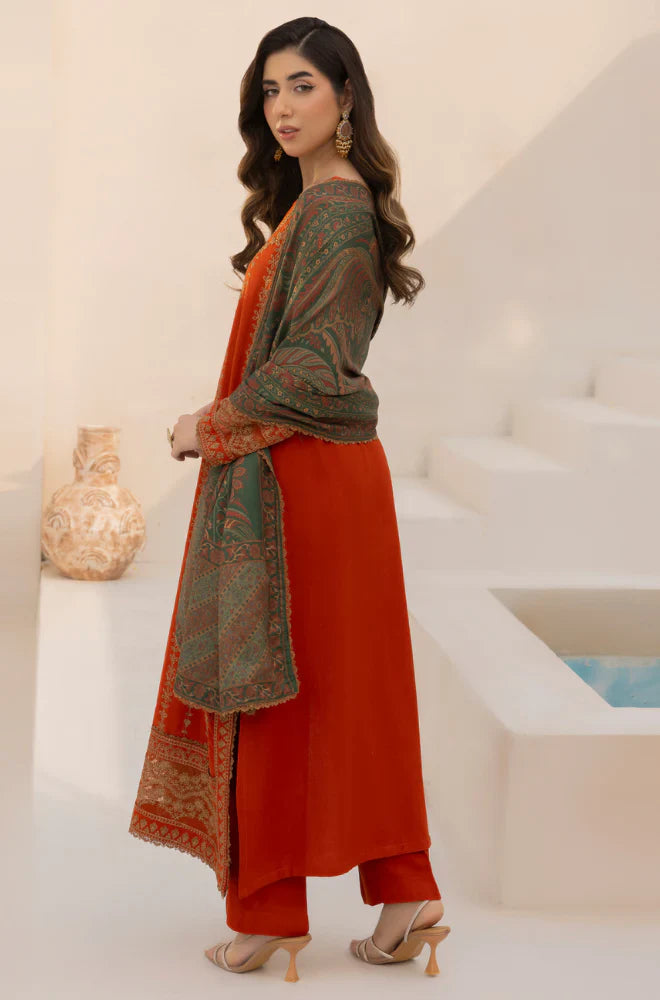 Mohagni - Winter 3PC Dhanak Embroidered Suit - VL1133