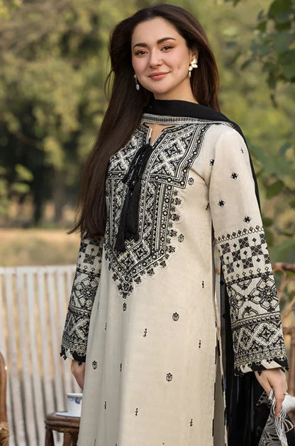 Allys - 3PC Dhanak Embroidered Suit - VL939