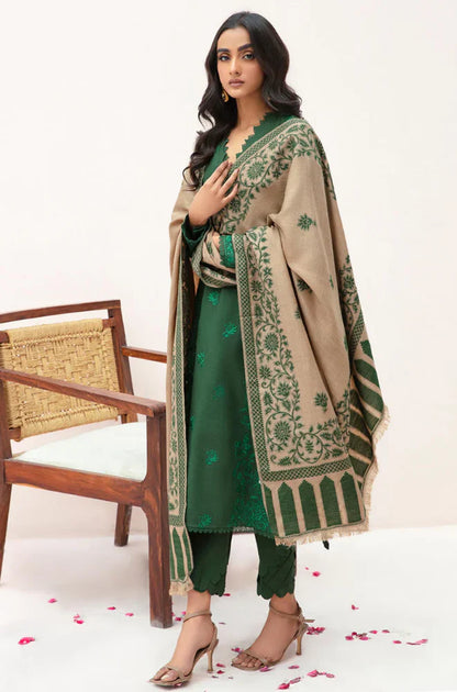 Sapphire - Winter 3PC Dhanak Embroidered Suit - VL1105