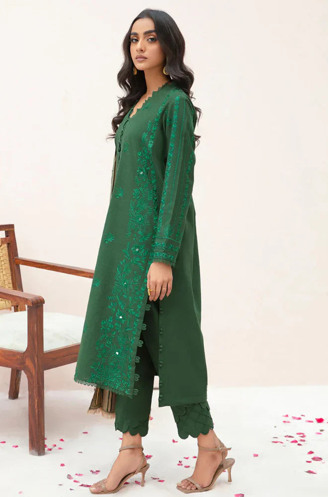 Sapphire - Winter 3PC Dhanak Embroidered Suit - VL1105