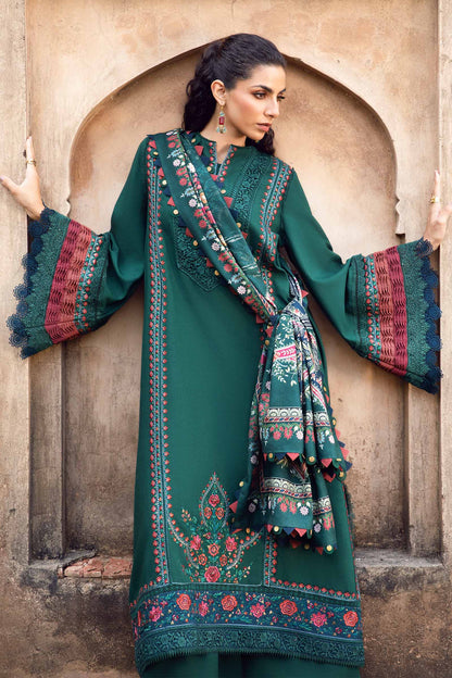 Mohagni - Winter 3PC Dhanak Embroidered Suit - VL1136