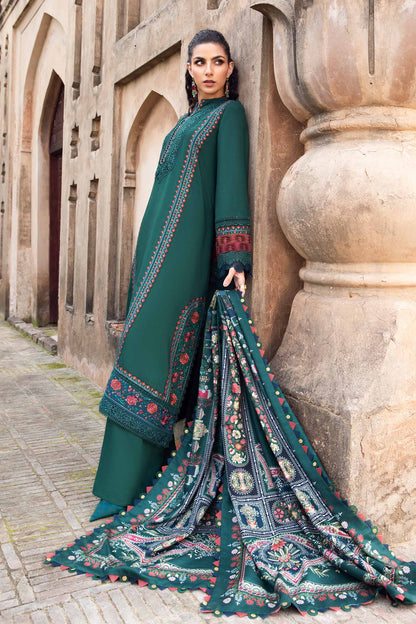 Mohagni - Winter 3PC Dhanak Embroidered Suit - VL1136