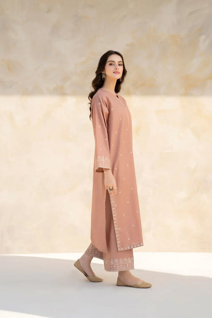 Zara shahjahan 2Pc Embroidered Lawn Suite With Fully Embroidered trouser VL924 )