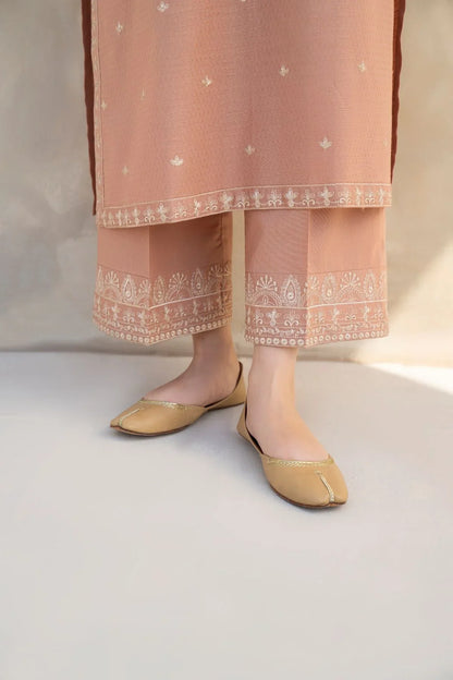 Zara shahjahan 2Pc Embroidered Lawn Suite With Fully Embroidered trouser VL924 )