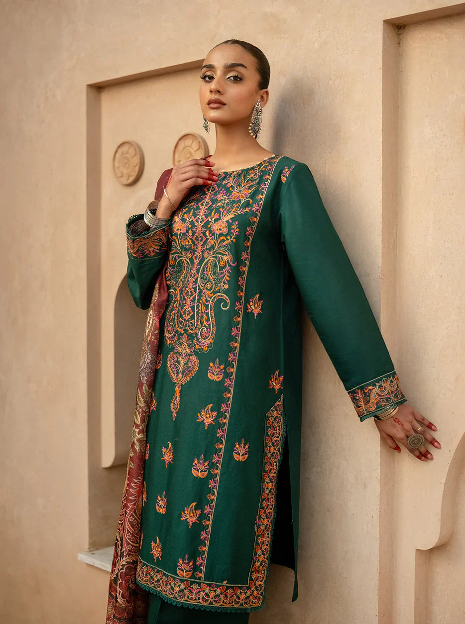 Zara Shahjahan - 3PC Lawn Embroidered Suit - VL1053