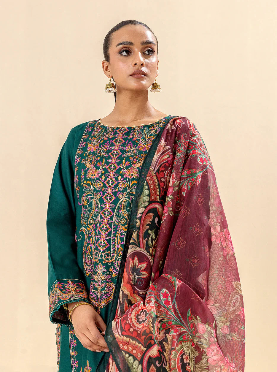 Zara Shahjahan - 3PC Lawn Embroidered Suit - VL1053