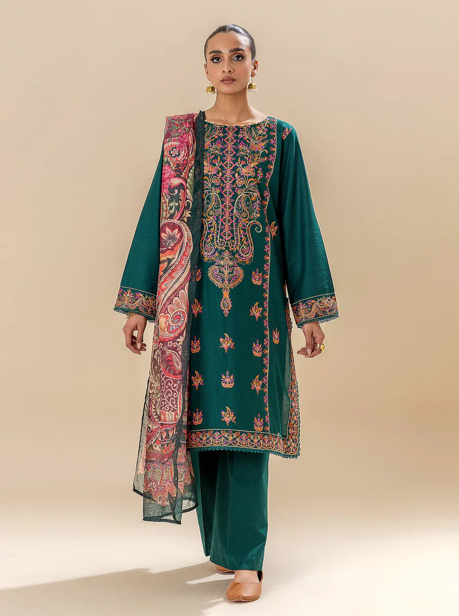 Zara Shahjahan - 3PC Lawn Embroidered Suit - VL1053
