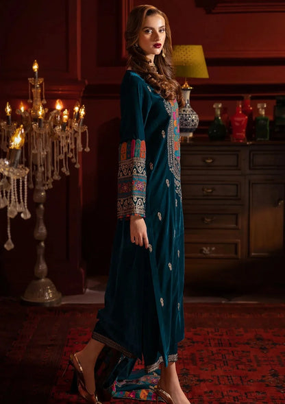 Asim Jofa - 3pc Embroidered Velvet Dress - VL988