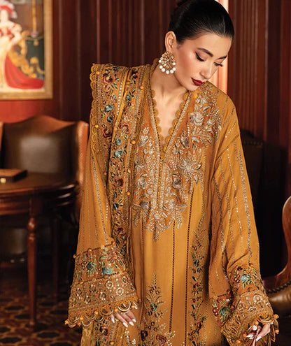 Maria B. 3PC DHANAK HEAVY EMBROIDERED SUIT- VL1116