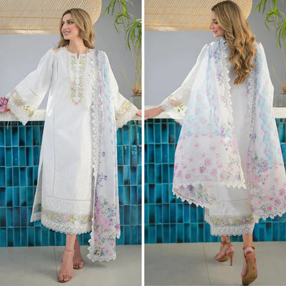 JAZMIN SUMMER 3PC LAWN EMBROIDERED VL883