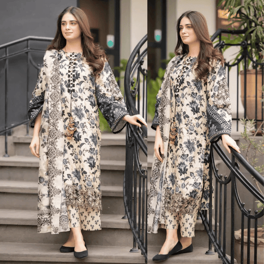 Sapphire - Winter 3PC Karandi Digital Print Dress - VL1171