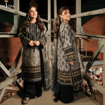 Asim Jofa - Winter 3PC Karandi Digital Print Dress - VL1198